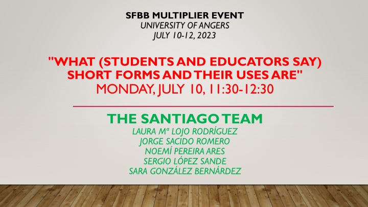 Short Forms and Their Usage in Student and Educator Feedback: A Comprehensive Analysis