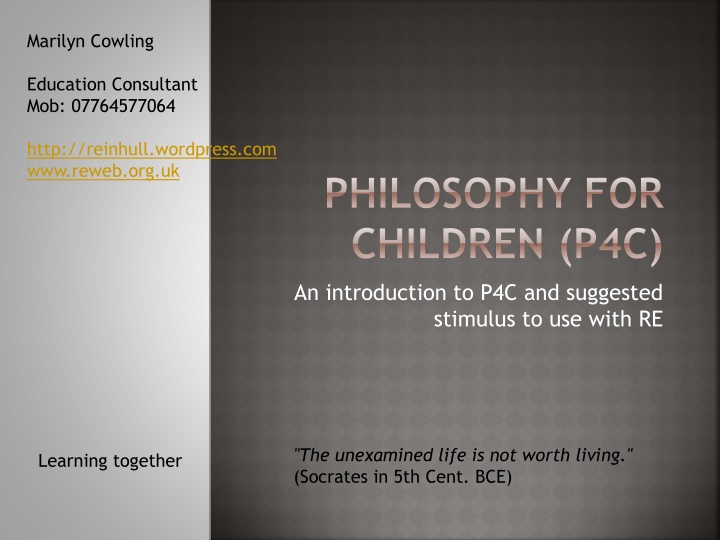 Philosophy for Children: Enhancing Critical Thinking Skills
