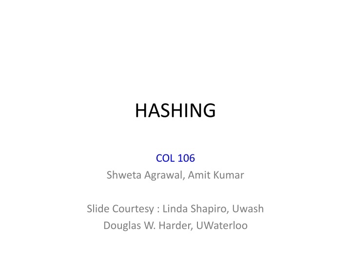 Hashing: Efficient Data Storage and Retrieval