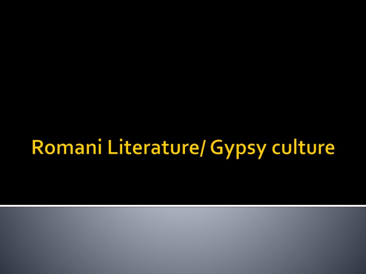 The Rich and Diverse Culture of the Roma and Traveler Communities