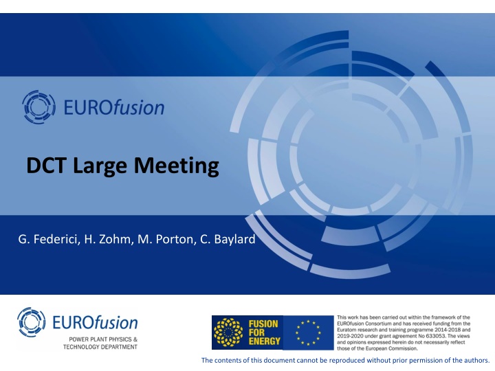 DCT Large Meeting: Overview of DEMO New Organization