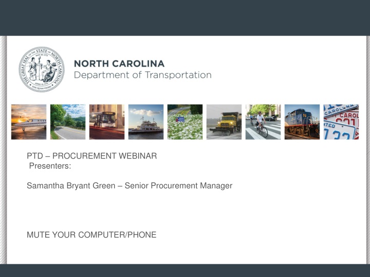 PTD PROCUREMENT WEBINAR Overview
