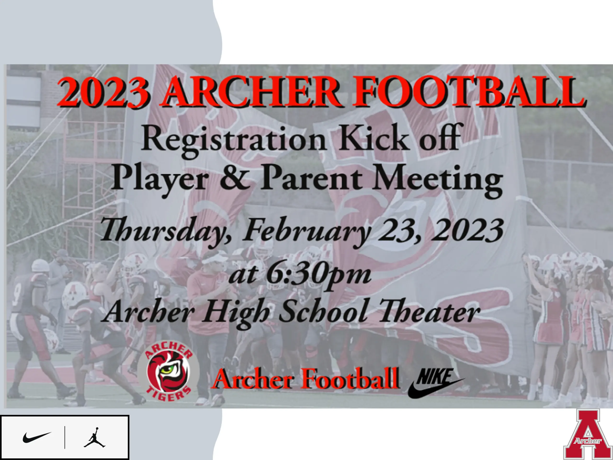 2023 ARCHER FOOTBALL
