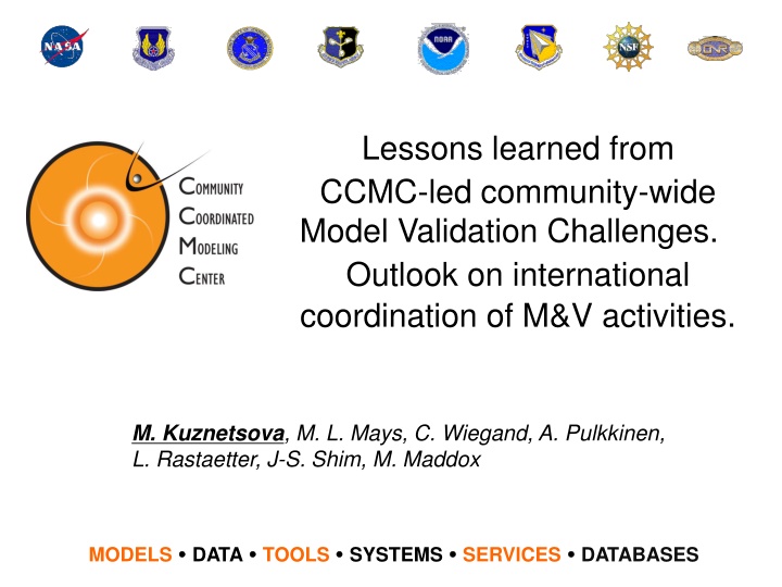 Insights from CCMC-Led Model Validation Challenges & International Coordination