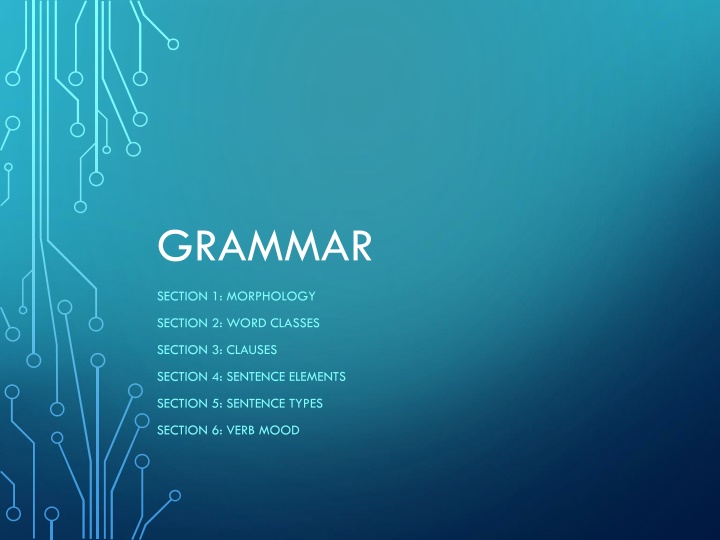 Comprehensive Guide to Grammar: Morphology, Word Classes, Clauses, and More