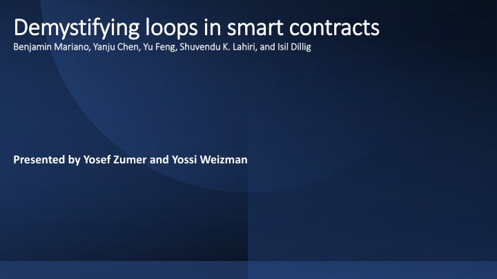 Loops in Smart Contracts: A Deep Dive Analysis