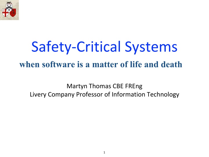 Software in Safety-Critical Systems: A Critical Examination