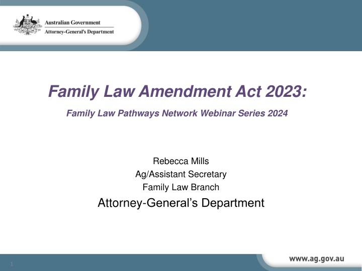 Overview of Family Law Amendment Act 2023 Changes