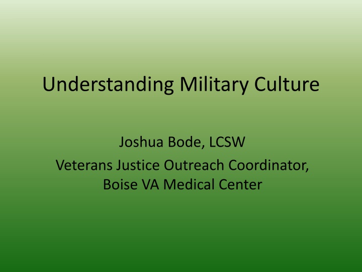 Understanding Military Culture: Key Insights and Demographics