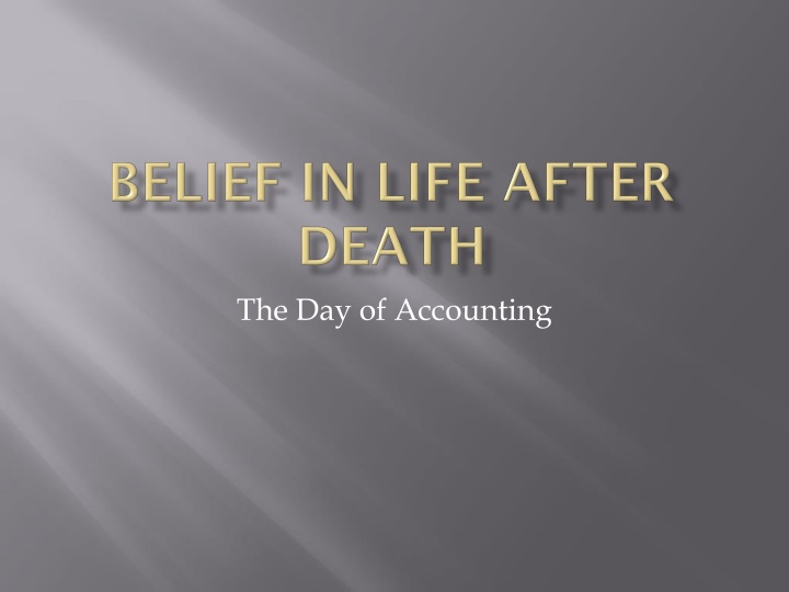Insights on the Afterlife in Arabian Culture