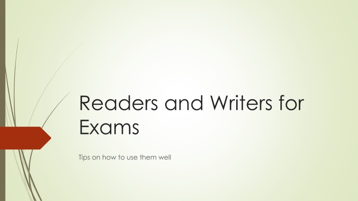 Effective Strategies for Using Readers and Writers in Exams