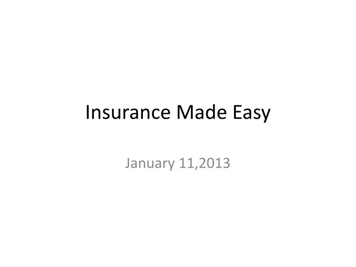 Insurance Coverage for Extension Work