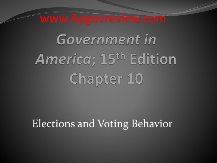 American Elections: Process, History, and Voter Behavior