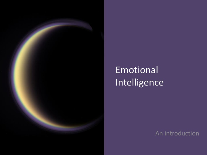 Emotional Intelligence: An Overview