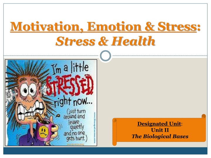 Stress and Its Impact on Health