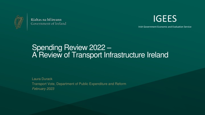 Review of Transport Infrastructure Funding in Ireland
