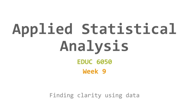 Correlation and Regression in Statistical Analysis