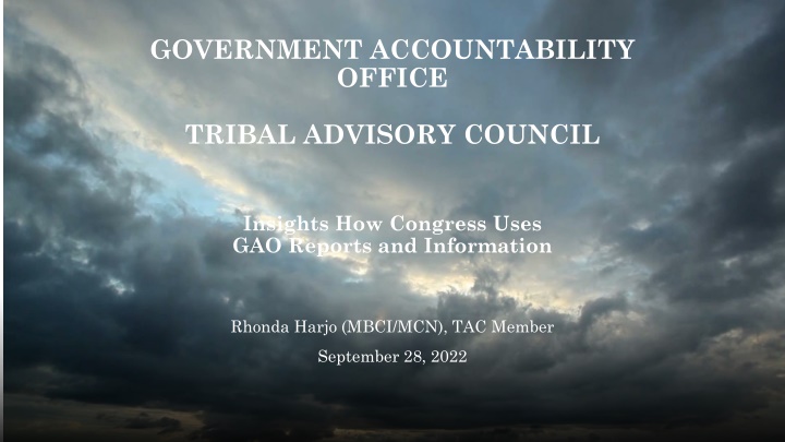 How Congress Utilizes GAO Reports for Oversight
