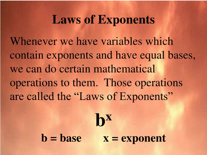 Laws of Exponents and Their Applications