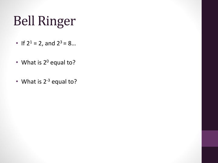 Exponents: Zero, Negative, Multiplication, and Division