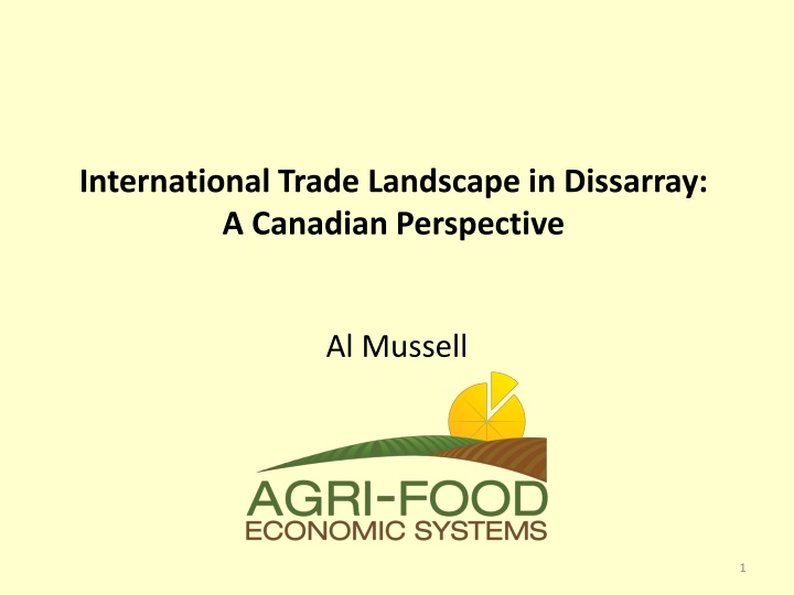 Challenges and Opportunities in International Trade: A Canadian Perspective