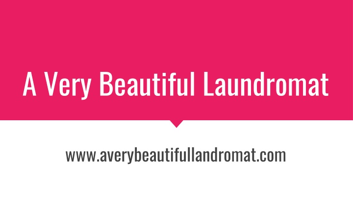 A Very Beautiful Laundromat and Artist-Led Economy