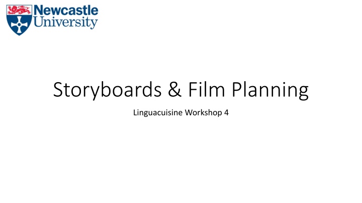 Guide to Storyboarding and Film Planning for Linguacuisine Workshop