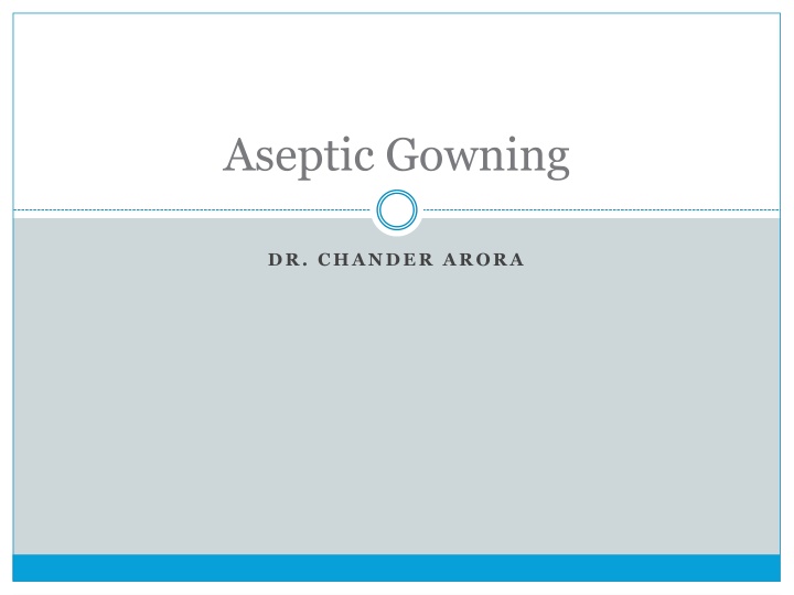 Comprehensive Guide to Aseptic Gowning by Dr. Chander Arora