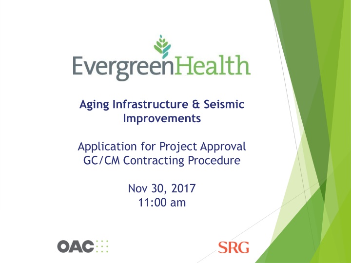 Aging Infrastructure & Seismic Improvements Project Overview