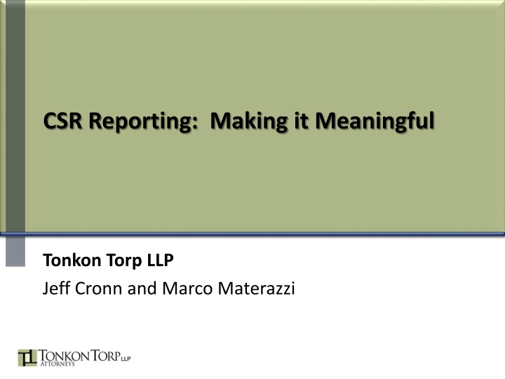 CSR Reporting and Its Significance in Business