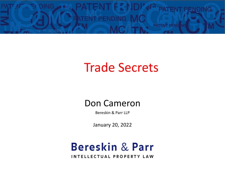 Trade Secrets and Confidential Information Laws