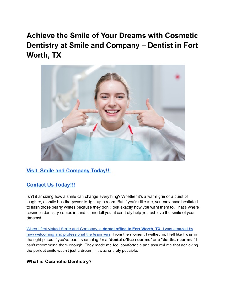 achieve the smile of your dreams with cosmetic n.w