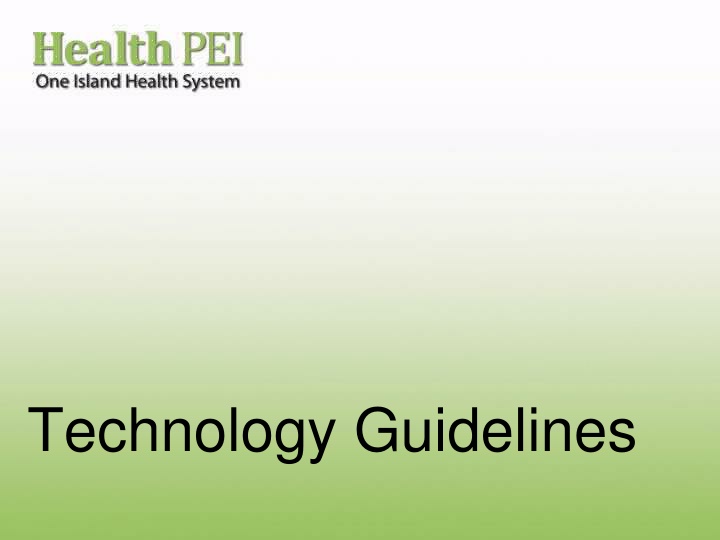 Technology Guidelines for Home Care Staff