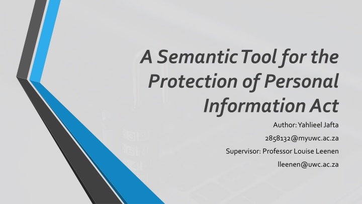 Semantic Tool for Personal Information Protection