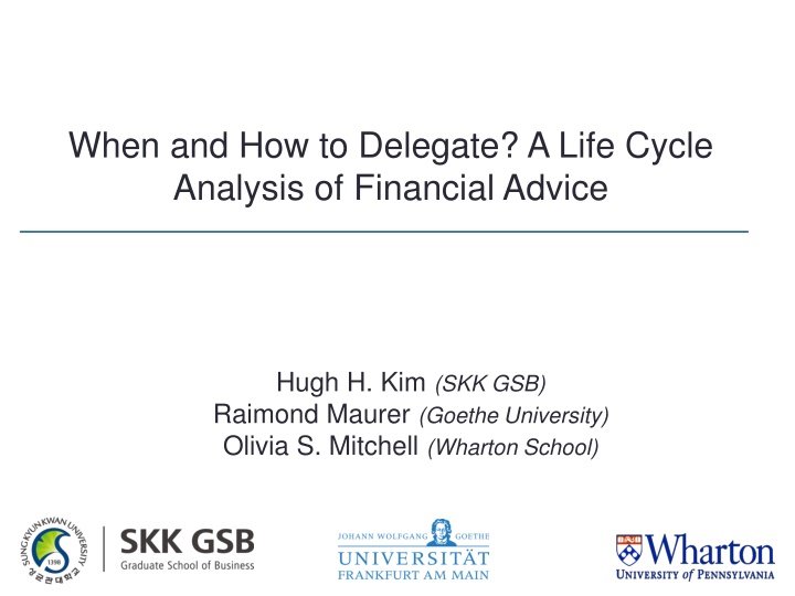 Efficient Delegation in Financial Decision Making