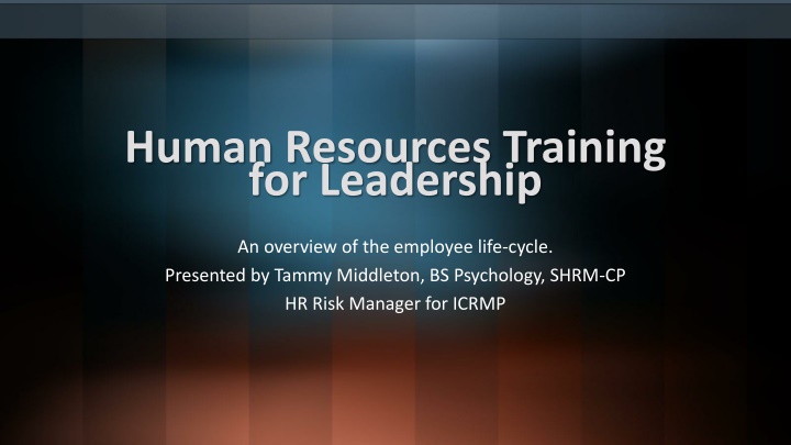 Employee Life Cycle Training for Leaders: Overview & Laws
