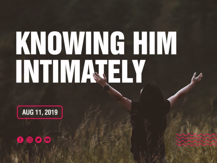 Journey to Knowing God Intimately