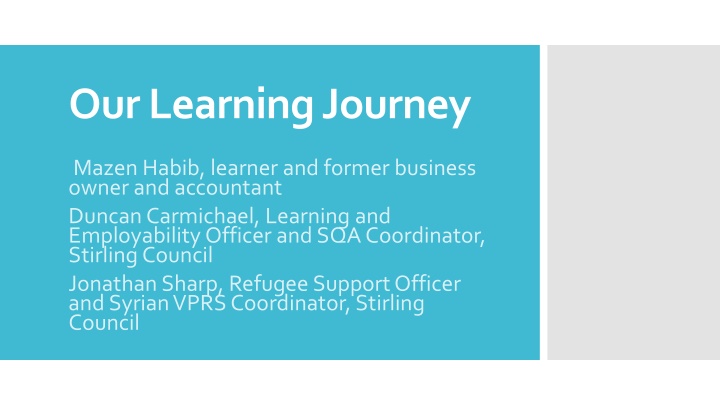 Empowering Dreams: Refugee Integration and Learning Journey