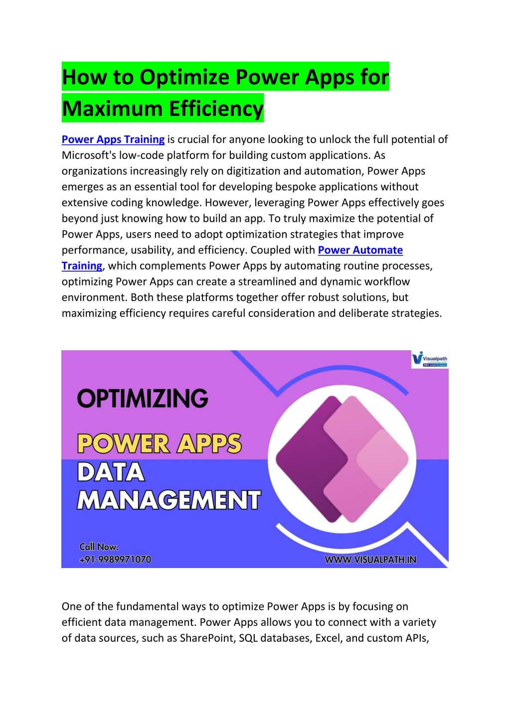 how to optimize power apps for maximum efficiency l.w