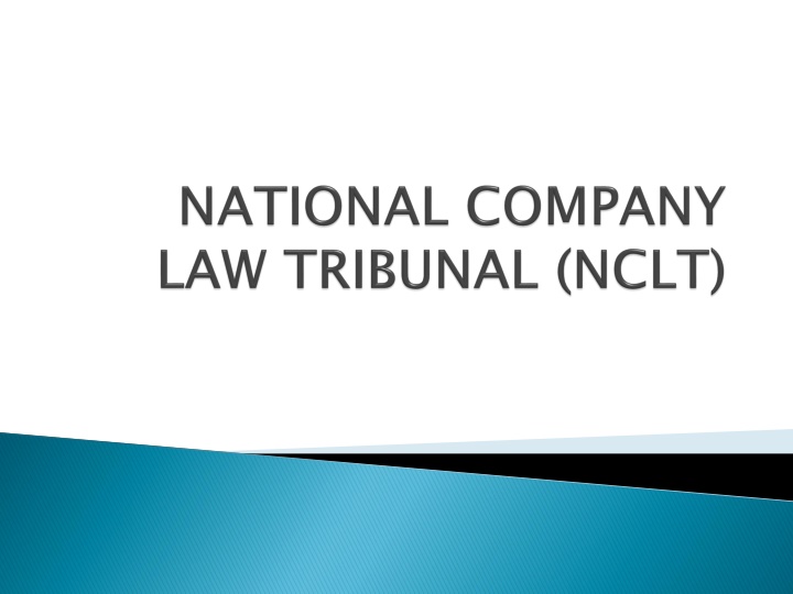 National Company Law Tribunal and Appellate Tribunal Definitions and Membership Criteria