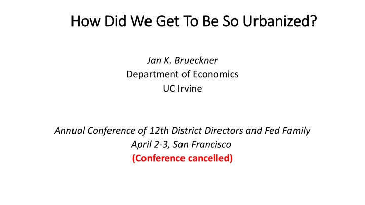 Urbanization Trends and Factors Explained