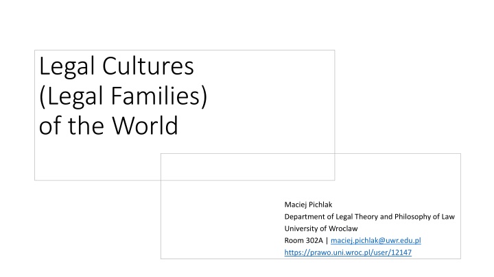 Comparative Analysis of Legal Families Around the World