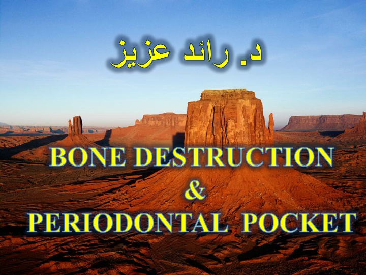 Bone Destruction in Periodontal Disease
