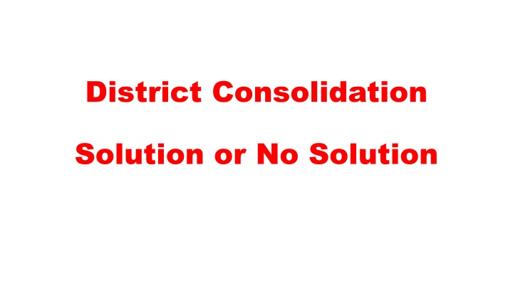 Analysis of District Consolidation Impact on District Membership Loss