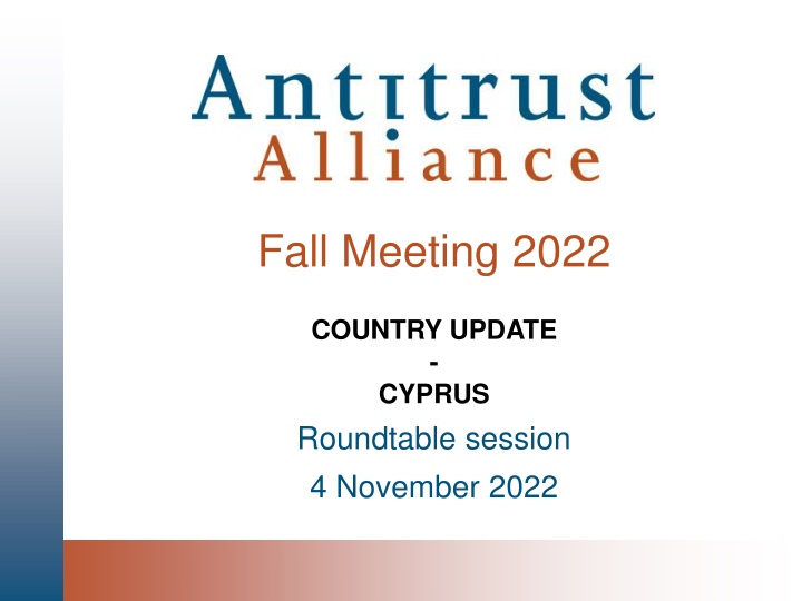 Updates on Legal Developments in Cyprus: Fall Meeting 2022