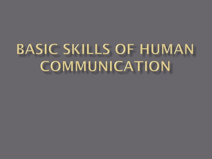 The Art of Communication and Listening