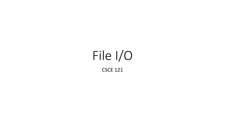 Efficient File I/O Handling in C++