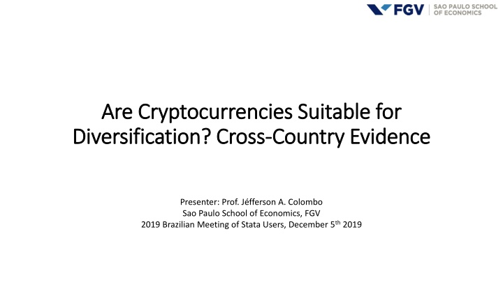Cryptocurrency Diversification for Portfolio Optimization
