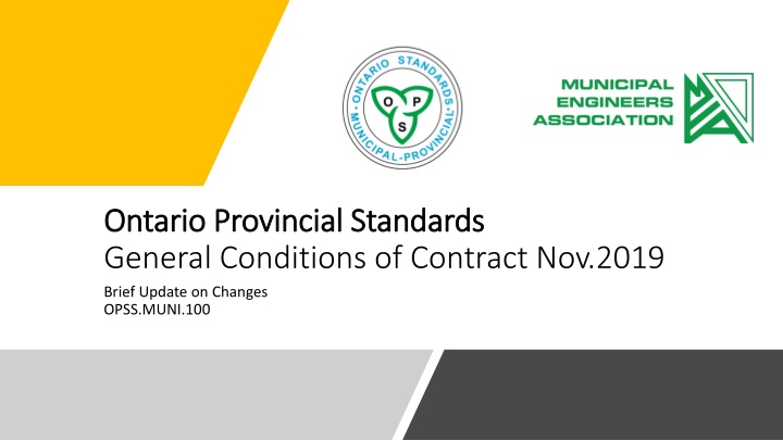 Prompt Payment Guidelines and Changes in Ontario Provincial Standards