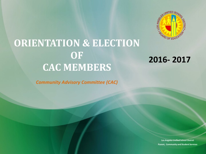 Community Advisory Committee (CAC) in Los Angeles Unified School District